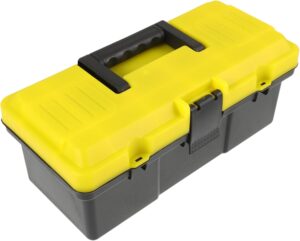 ⚒️ Bau & Montage – Werkzeugkoffer Einlagig Robuster Kunststoff Werkzeugkasten mit großer Kapazität Wie wiederverwendbare Aufbewahrungsbox für Haushalt und Handwerk Tragbar und platzsparend