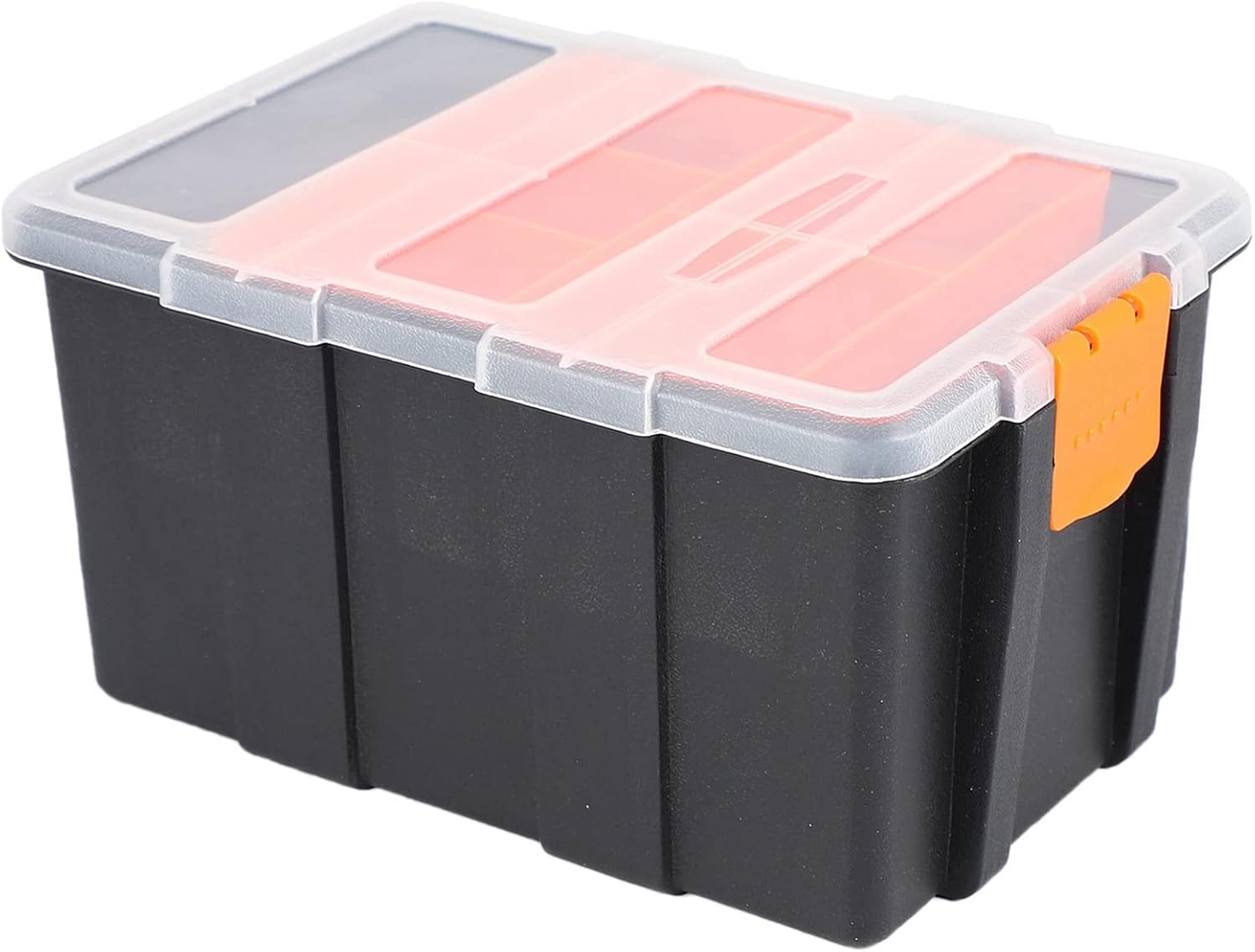 ⚒️ Bau & Montage – F-156D Tragbarer Werkzeugkoffer, moderner Kunststoff-Werkzeugkasten, Schwarz & Ge, kompakte Aufbewahrungslösung, 21,6 x 15,5 x 11,4 cm, ideal für Heimwerker und Handwerk, 2 Stück – Bild 2