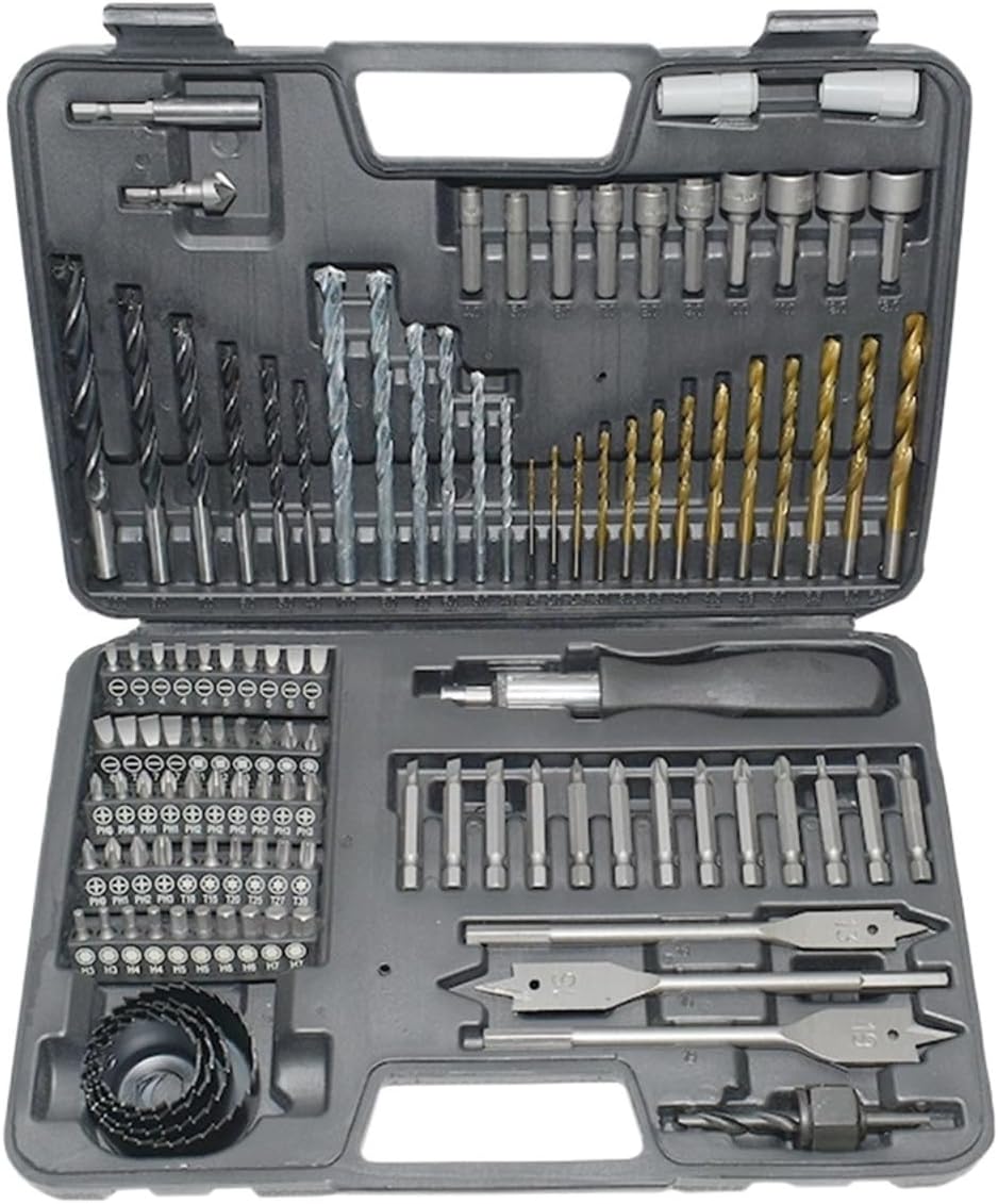 🚗 KFZ & Werkstatt – Car Tool 111-Piece Mechanic Tool Set Including Twist Drill Bit and Screwdriver with Tool Carry Box Tool Box