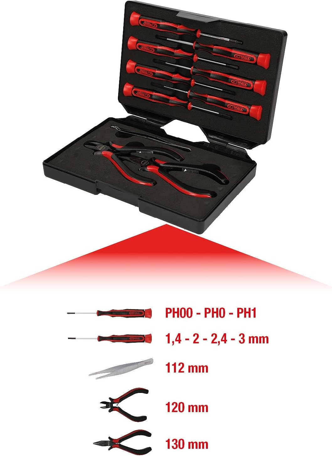 🔥 Angebote & Aktionen – KS Tools 500.7180 Precision tool set, 10 pcs – Bild 2