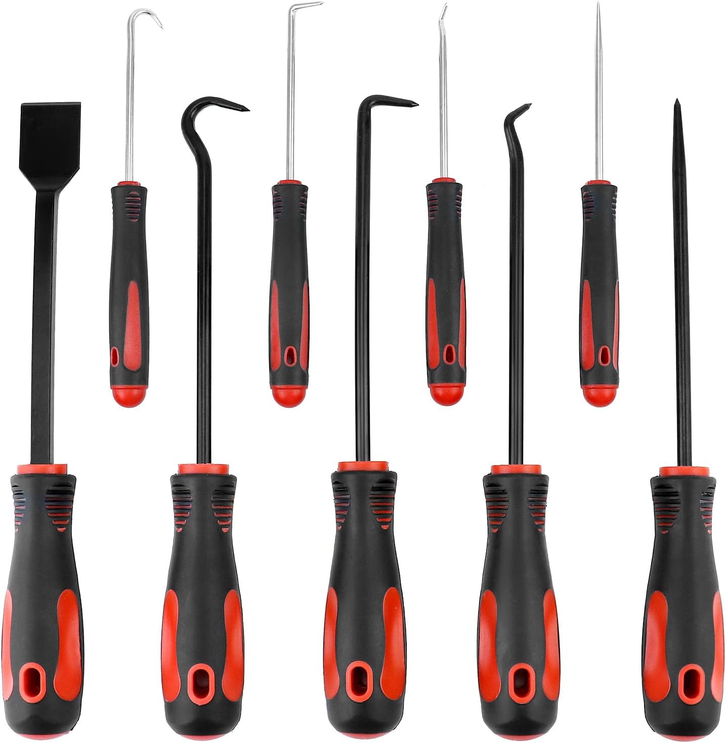 🚗 KFZ & Werkstatt – QWORK® 9-Piece Set with Long Hook and Pimple with Scraper, Seal Disassembly Tool, Car and Electronics Repair Tool Set – Bild 7
