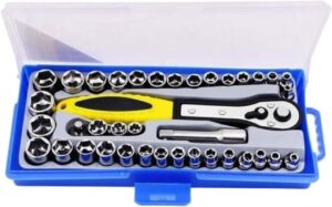 🚗 KFZ & Werkstatt – Kfz Werkzeug 38-teiliges Schraubenschlüssel-Steckschlüssel-Set, Ratschen-Treiber-Werkzeug-Set, Trox Für Auto-Reparatur-Handwerkzeug-Set Werkzeugkoffer