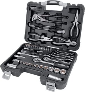 🚗 KFZ & Werkstatt – Amazon Basics 65 Piece Household Tool Kit - Black, Grey