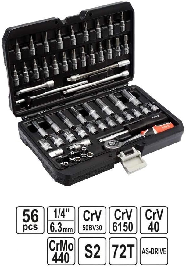 🚗 KFZ & Werkstatt – 'Yato yt-14501 – SOCKET SET 1/4 56pcs – Bild 2