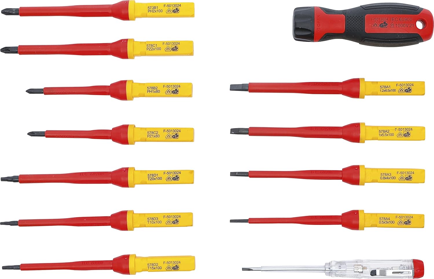 ⚡ Elektro & Technik – BGS 35814 VDE-Schraubendreher-Set mit Wechselklingen, 13-teilig – Bild 6