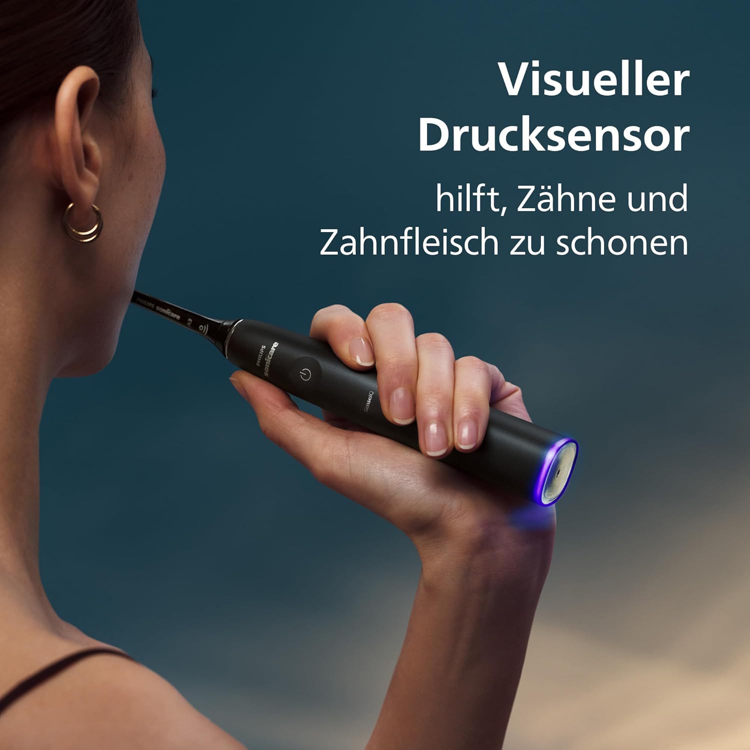 🔥 Angebote & Aktionen – Philips Sonicare Prestige 9900 Our Most Advanced Electric Toothbrush HX9992/12 with SenseIQ All-in-One Brush Head Artificial Intelligence in the Philips Sonicare App Colour: Midnight Blue – Bild 5