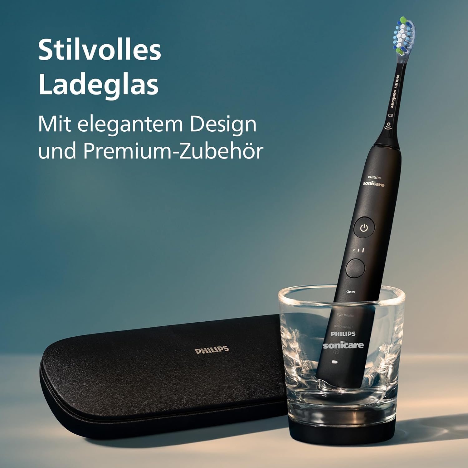 🔥 Angebote & Aktionen – Philips Sonicare DiamondClean 9000 Electric Toothbrush, Twin Pack, with Sound Technology Including App, Pressure Sensor, 4 Cleaning Modes, 3 Intensity Levels, Black and Rose Gold, Model HX9914/61 – Bild 8
