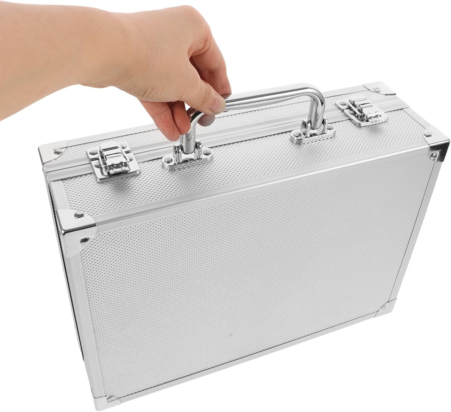 ⚒️ Bau & Montage – Healeved Aluminium Werkzeugkoffer Abschließbar mit Metallgriff Kompakte Aufbewahrungsbox 28X195X8cm für Handwerker und Bastler – Bild 9