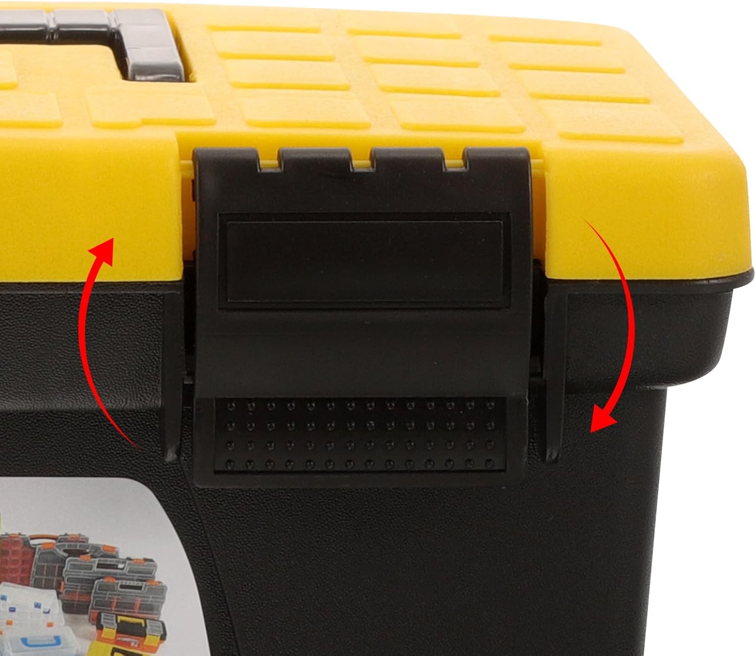 ⚡ Elektro & Technik – SAFIGLE Werkzeugkoffer Organizer 10 Zoll Hartschalenkoffer Kunststoff Tragbarer Werkzeugkasten Aufbewahrungsbox für Haushalt Auto Elektriker – Bild 7
