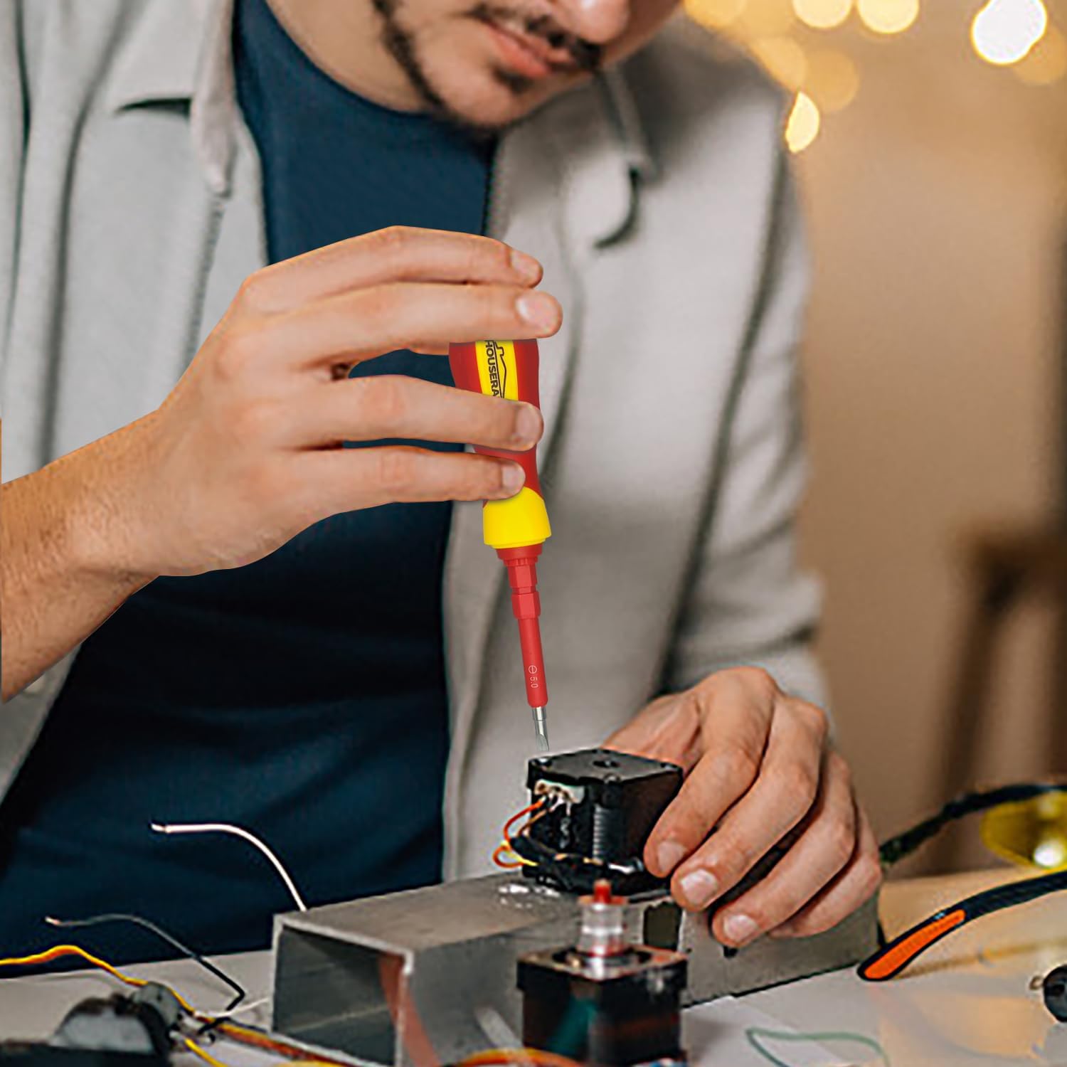 ⚡ Elektro & Technik – 26-teiliges isoliertes Schraubendreher-Set, Schraubendreher-Set mit Aufbewahrungsbox, Spannungsprüfer, Elektriker-Schraubendreher für Heimwerker-Reparaturen – Bild 7
