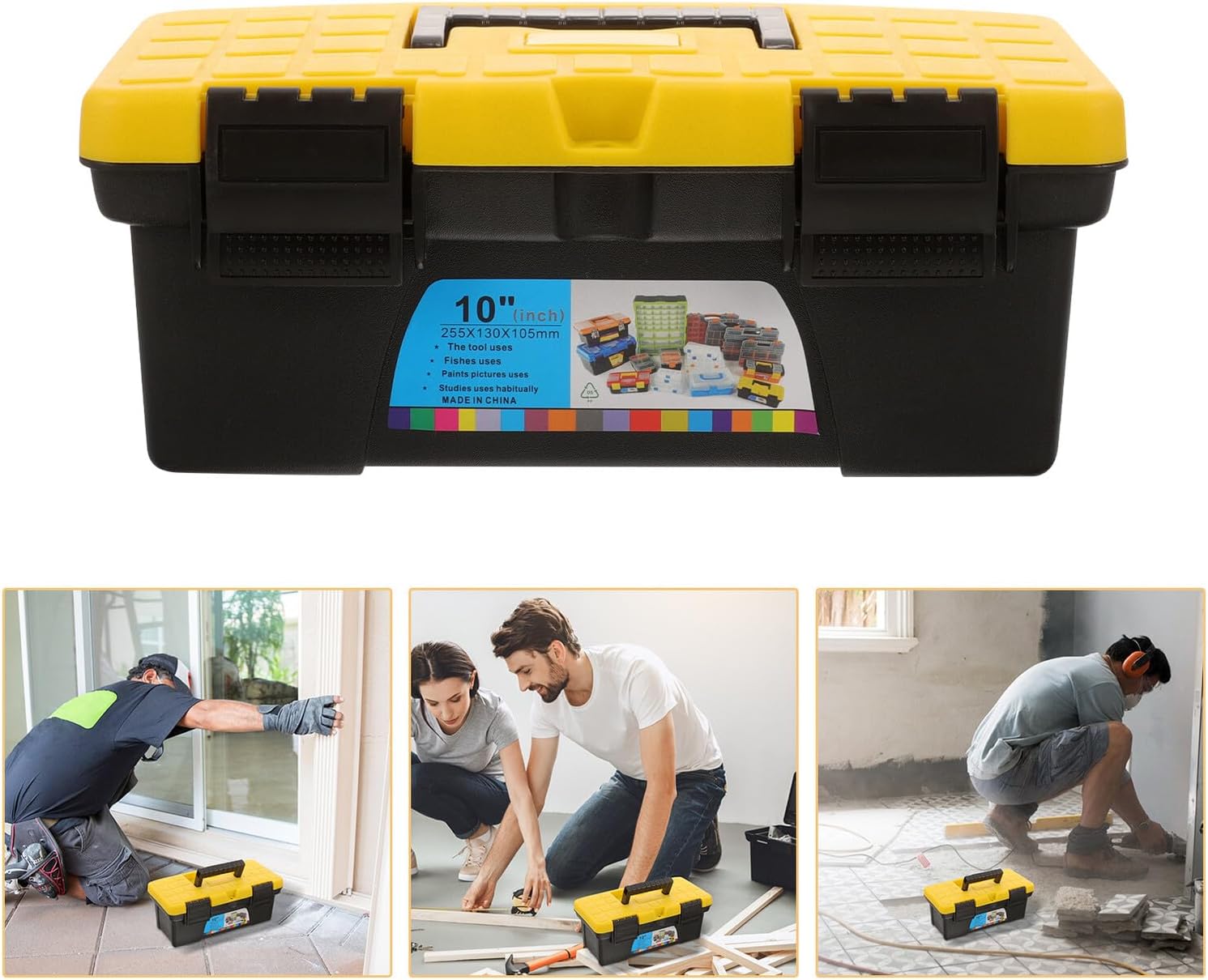 ⚡ Elektro & Technik – Werkzeugbox Hartschalen Organizer Kunststoff Aufbewahrungskoffer Groß Fassungsvermögen Für Heimwerker Elektriker Werkzeugkoffer Robust Langlebig Einfach Zugänglich – Bild 6