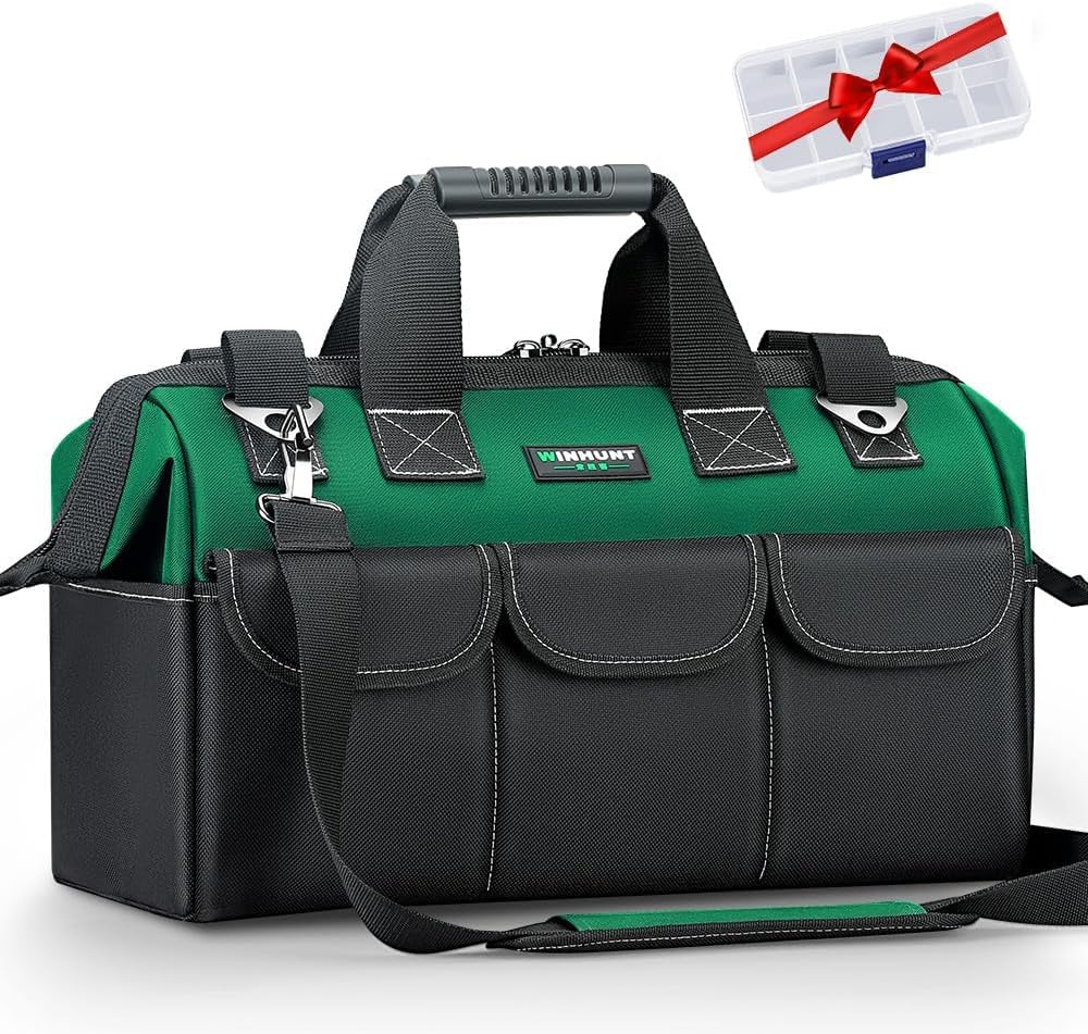 ⚡ Elektro & Technik – Werkzeugtasche, 15-Zoll-Werkzeugtaschen-Organizer, Werkzeug-Aufbewahrungstasche mit breiter Öffnung, aus 1680D-Polyester, mit 14 Multi-Taschen (15 Zoll)