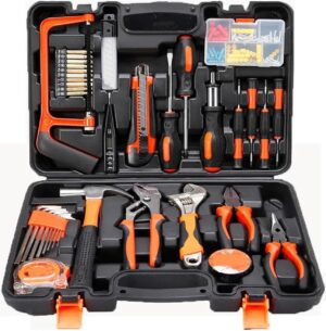 ⚡ Elektro & Technik – Werkzeugkasten 100-teilig, Ratsche, Handwerkzeug, Reparatur, Elektriker, Reparaturwerkzeug-Set, Werkzeugkasten