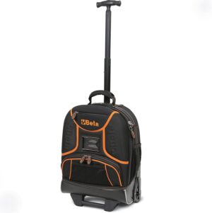 ⚡ Elektro & Technik – Beta C6T-2106 Werkzeugrucksack aus Hightech-Gewebe Werkzeugtasche (Rollen, Teleskopgriff, 2 herausnehmbare Werkzeugpaneele, 5 externe Funktionstaschen, PC-Innentasche, wasserfest), Schwarz