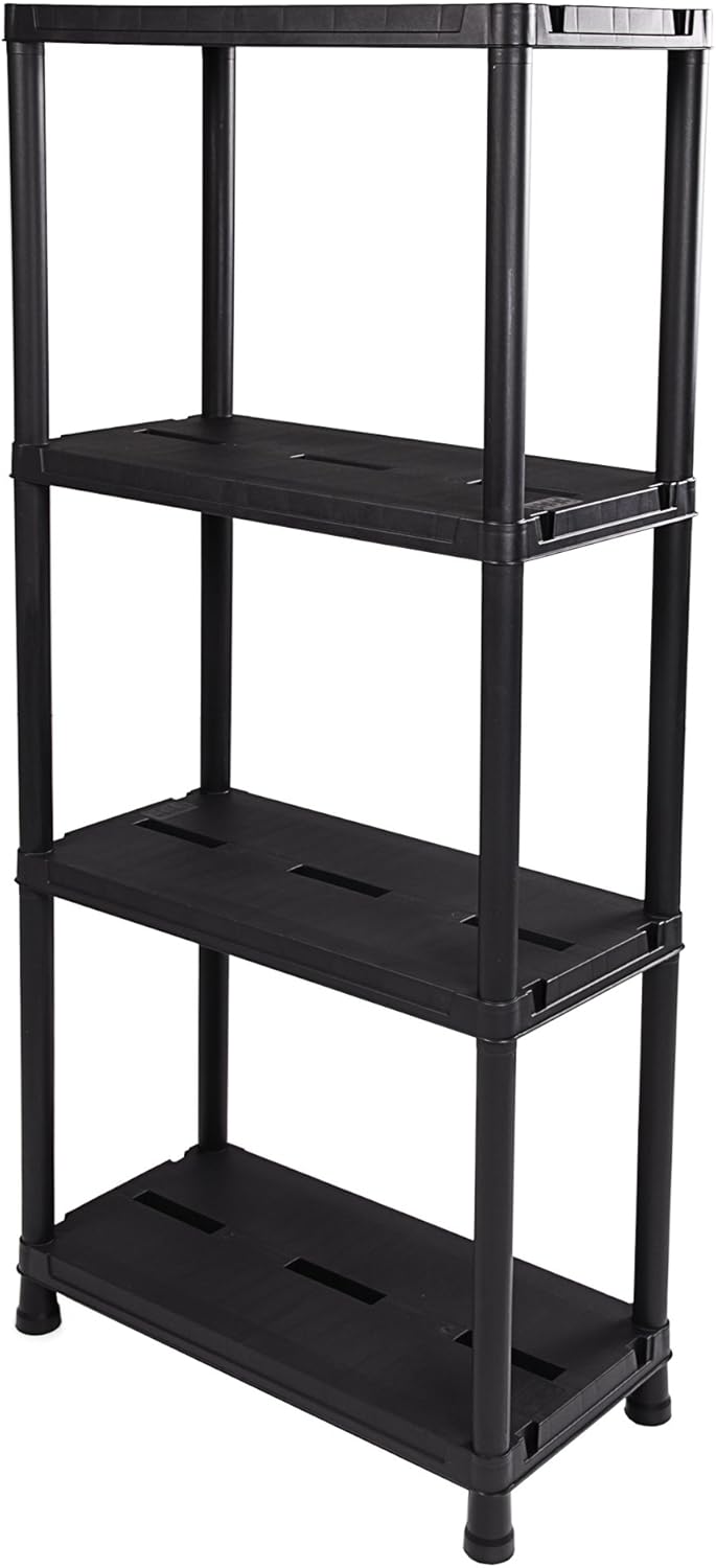 ⚒️ Bau & Montage – Ondis24 Regal, 60 x 30 x 138 (H) cm, 12 Zoll Steckregal, Kunststoff, Anthrazit, maximale Belastung 100 kg – Doppelpack – Bild 6