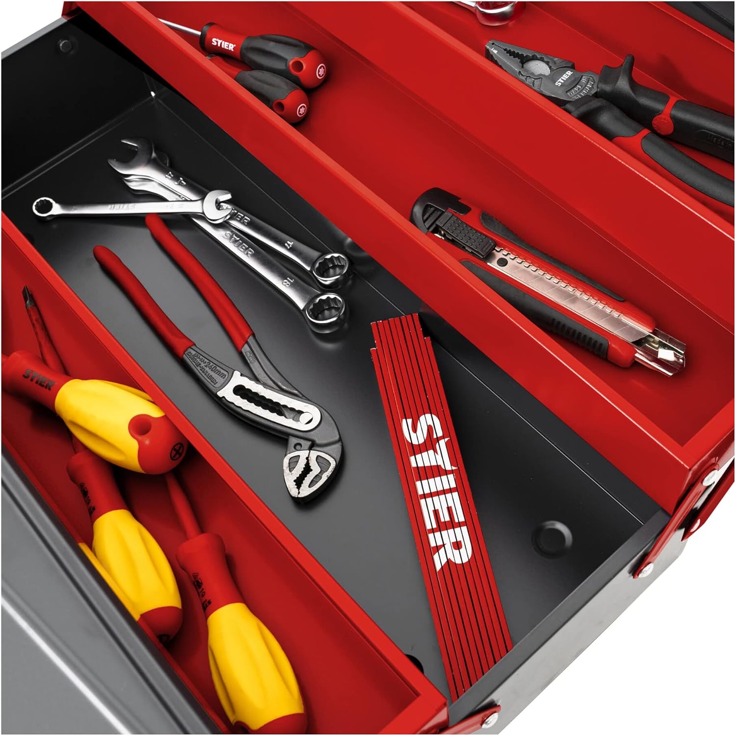 🔥 Angebote & Aktionen – Stier tool box, empty | sheet metal | 520 x 190 x 200 mm | 5 drawer tool box | ideal for storing and organising tools | – Bild 3