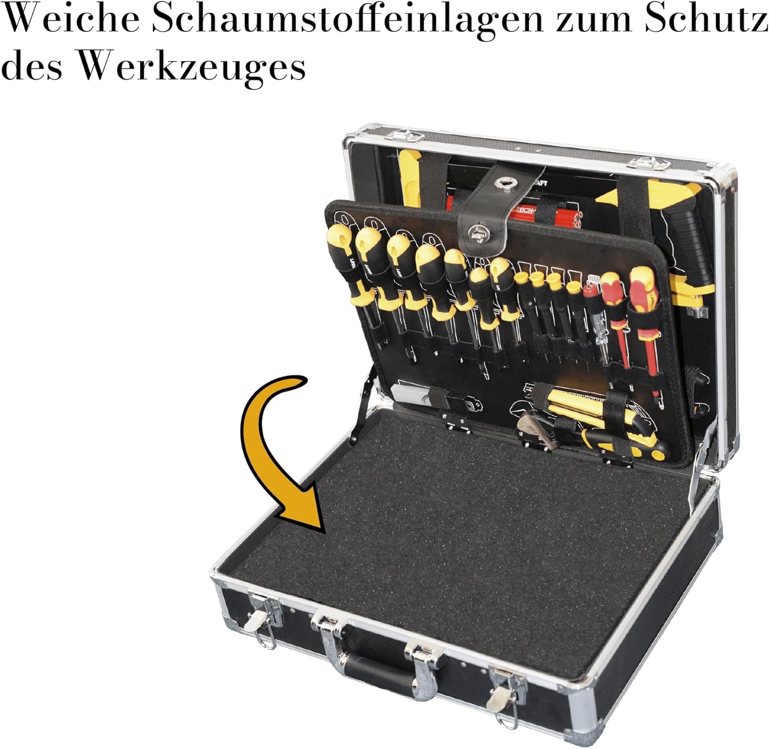 🔥 Angebote & Aktionen – Tool Box 130 Pieces | DIY Kit | Aluminium Tool Box | Tool Bag | Workshop Case | Weight Approx. 10 kg | Aluminium Case | 52 x 18 x 41 cm – Bild 7