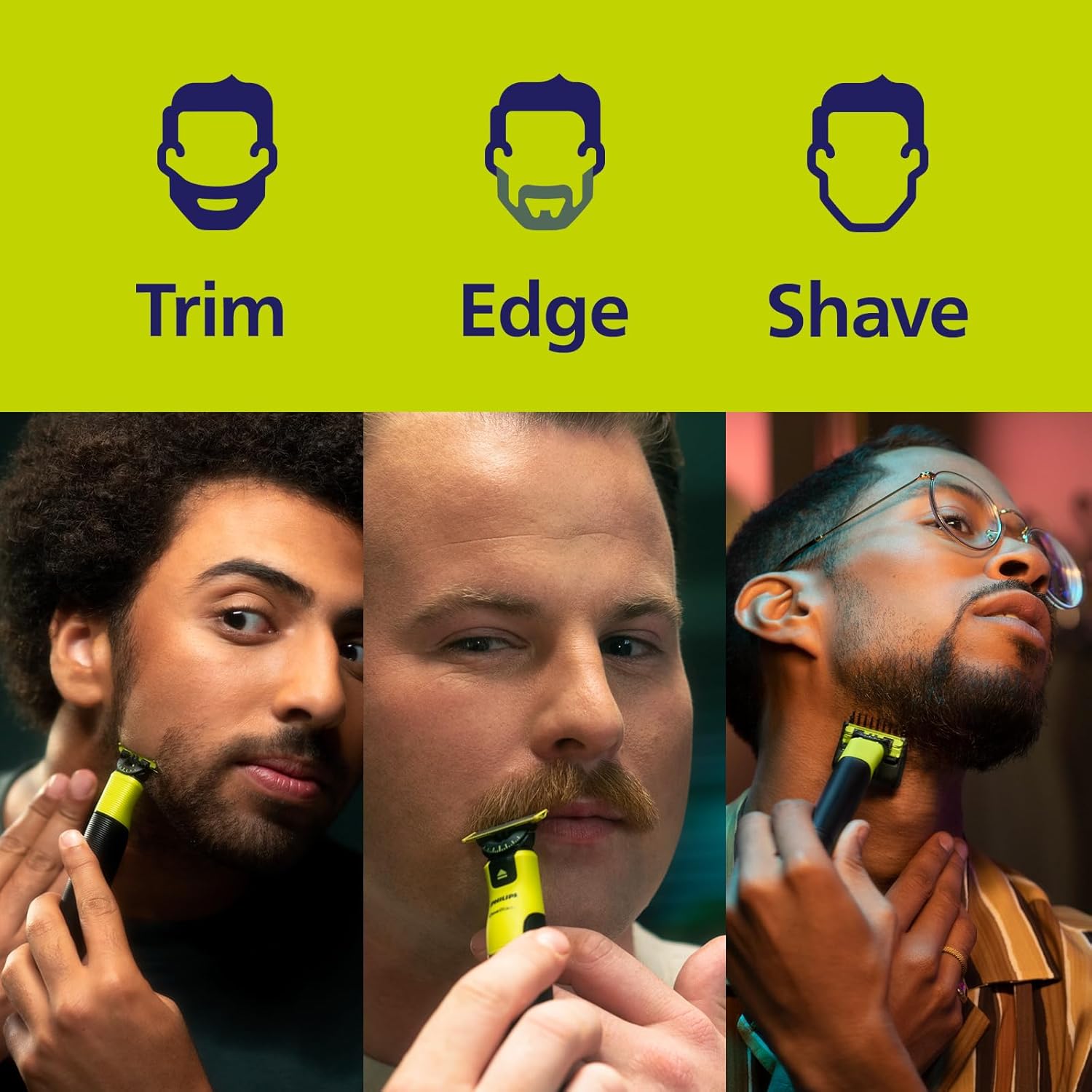 ⚡ Elektro & Technik – Philips OneBlade 360 mit Konnektivität Face+Body, Elektrischer Bartschneider, Rasierer und Body Groomer mit 360-Klingen-Technologie, 360-Klinge, 5in1 verstellbarer Kamm, Body Kit, (Modell QP4631/30) – Bild 6