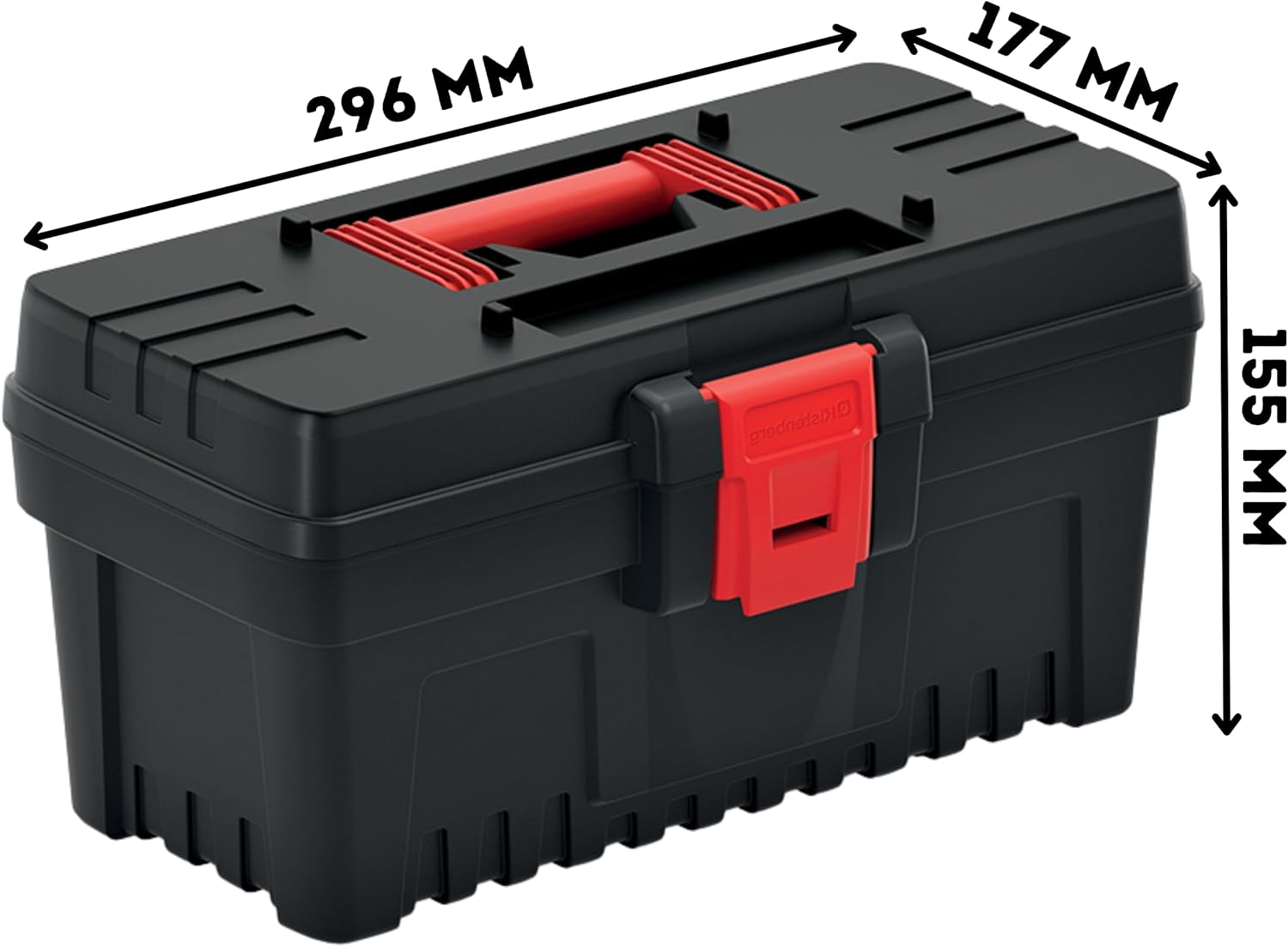 🔥 Angebote & Aktionen – Kistenberg KDR3020N 30cm Black and Red Ergonomic Handle Durable Polymer Blend Tool Box – Bild 2