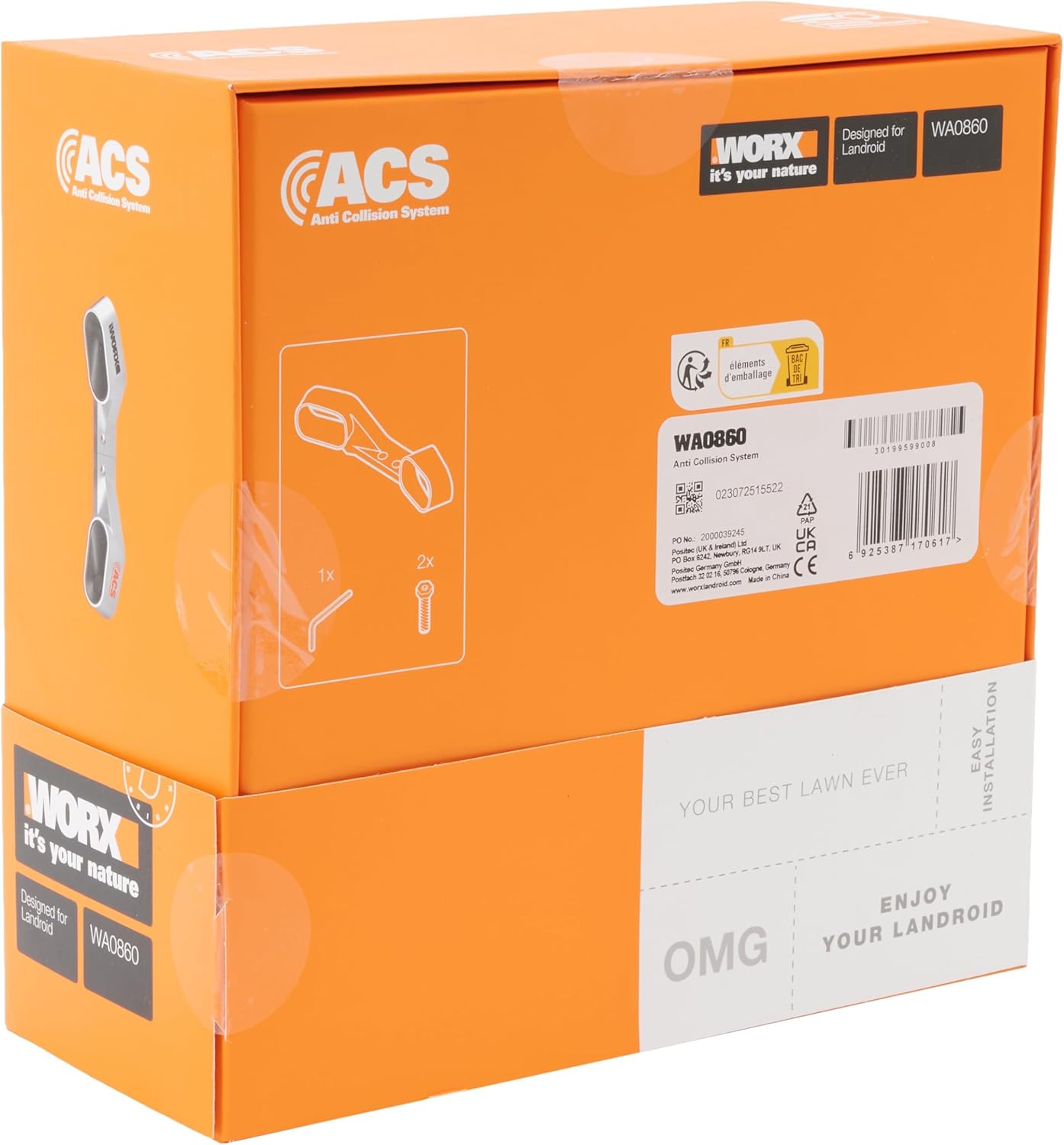 🚗 KFZ & Werkstatt – WORX WA0860 Landroid Module Collision Sensor ACS - Obstacle Avoidance - Compatible with All Landroid Models from 2019 - Colour Silver – Bild 4