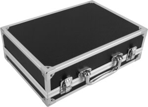 ⚒️ Bau & Montage – Mehrzweck-Werkzeugkoffer Aluminium Tragbarer Metallkoffer mit Schaumstoffeinlage Abschließbar 29 x 20,5 x 9,5 cm für Reisen und Handwerk