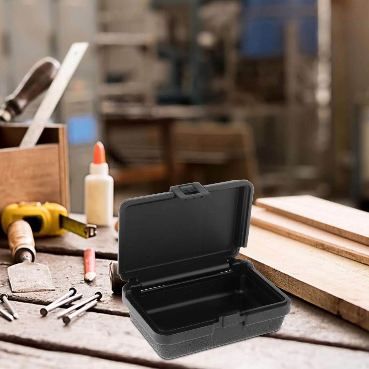 ⚒️ Bau & Montage – LOVIVER Kleiner Werkzeugkasten Leer, Tragbarer Werkzeugkasten Wasserdicht, Werkzeugkiste Leer, Werkzeugkiste Werkzeugkiste mit Ergonomischem Griff Box für Heim & Handwerker, 14,8 cm x 9,2 cm x 3,8 cm – Bild 5