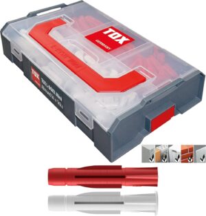🔥 Angebote & Aktionen – TOX L-BOXX Mini Allround Tri + Trika Dowel Assortment, 200 Pieces, Adjustable, Stackable M, with All-Purpose Dowel Tri + Trika in Various Sizes for Fixings in Almost All Building Materials, 094900301