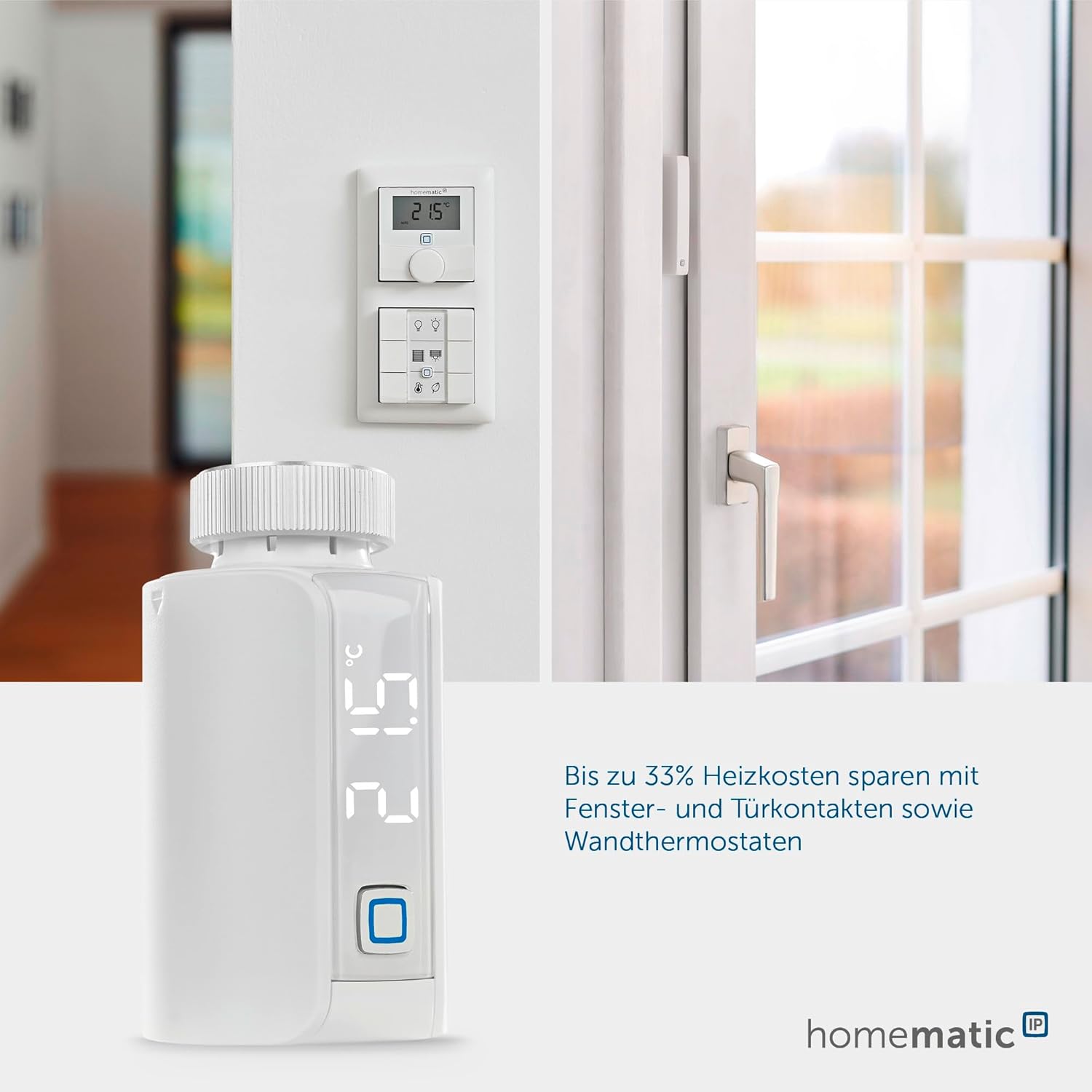 🔥 Angebote & Aktionen – Homematic IP Smart Home Radiator Thermostat, Evo, Digital Heater Thermostat, Control via App, Alexa and Google Assistant, Easy Installation, Energy Saving, 155105A0. – Bild 6