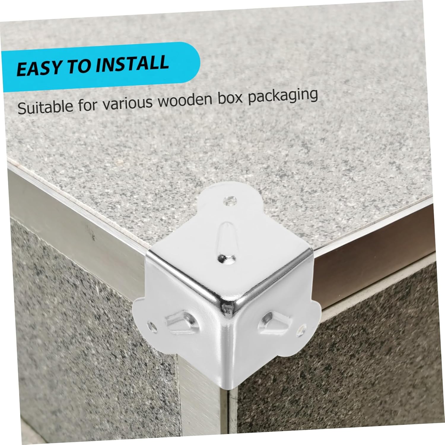 ⚒️ Bau & Montage – Toddmomy 12 Stück Metall-Eckenschutz, Werkzeugkasten, Flightcases, Kosmetikkoffer, robuster, wasserdichter Kantenschutz, vielseitig einsetzbar und einfache DIY-Montage – Bild 8