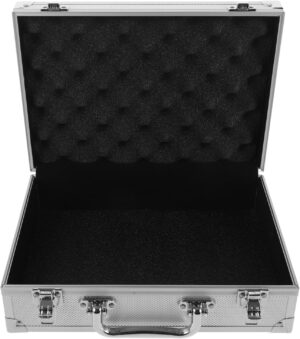 ⚒️ Bau & Montage – Healeved Aluminium Werkzeugkoffer Abschließbar mit Metallgriff Kompakte Aufbewahrungsbox 28X195X8cm für Handwerker und Bastler