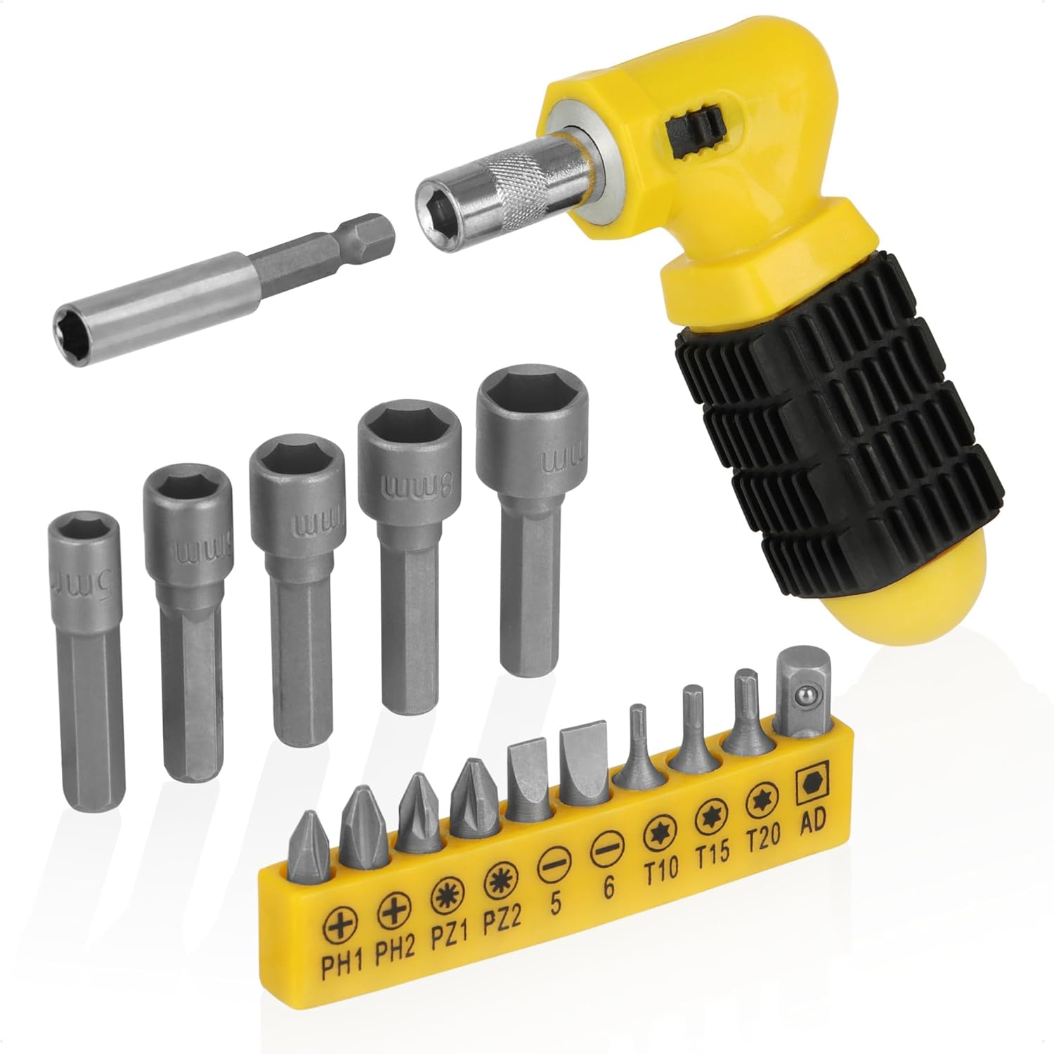 🔥 Angebote & Aktionen – com-four 24-Piece Tool Set for DIY Enthusiasts - Small Tool Box for On the Go - Tool Box for DIY and Hobby Hobbies (24 Pieces - Tool Set) – Bild 2