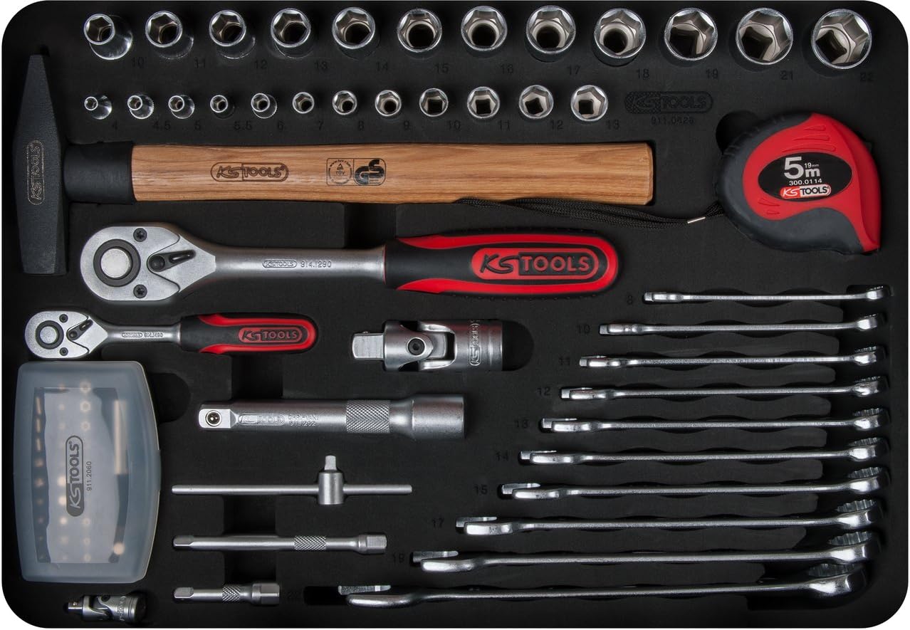 ⚡ Elektro & Technik – 'KS Tools 911.0628 1/4 & quot; und 1/2 Elektriker-Werkzeugkasten – 128 Teile – Bild 7