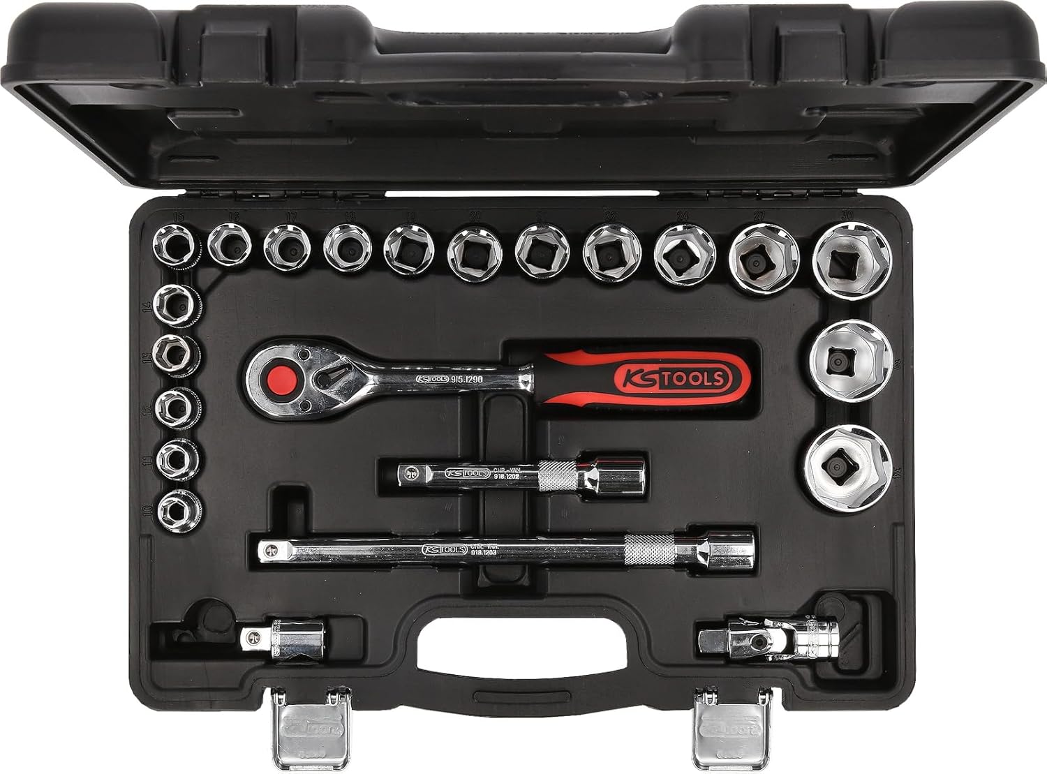 🚗 KFZ & Werkstatt – KS Tools 918.0623 1/2" CHROMEplus Socket set, 23 pcs – Bild 2