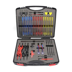 🚗 KFZ & Werkstatt – 92 Multimeter Test Leads Set, Test Lead Set with 72 Connections, Crocodile Clip and Test Probes for Car Fault Diagnosis/Tool Box, Cable Set, Fault Diagnosis Test Cable