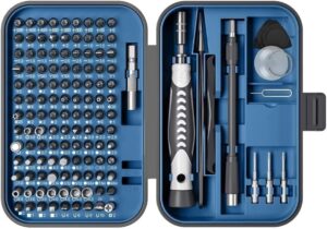 🚗 KFZ & Werkstatt – Car Tool Screwdriver Bit Sets, 130-in-1 Hex Torx Slotted Screwdriver Bit with Tool Box for Electronics Laptops Tool Case (Blue)