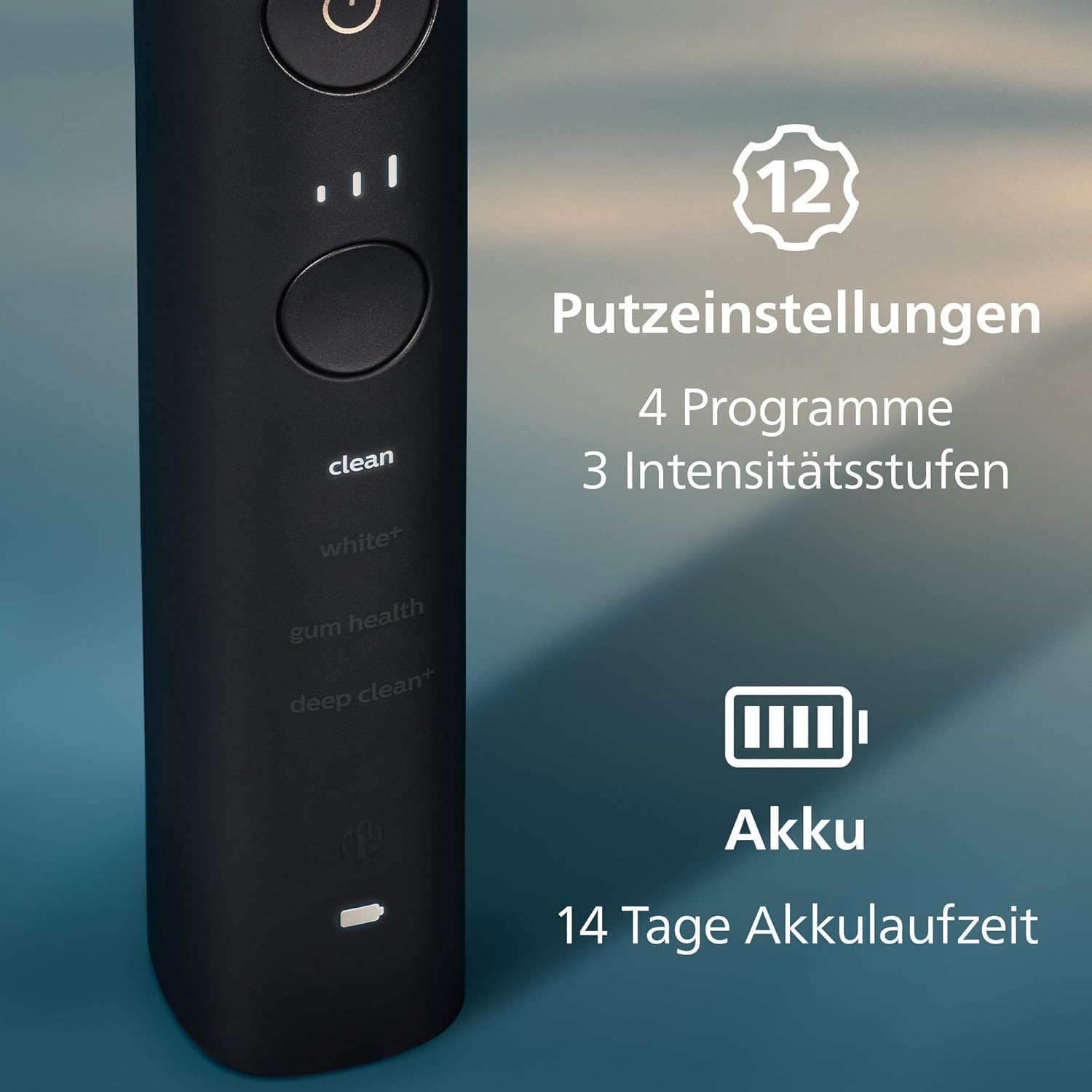 🔥 Angebote & Aktionen – Philips Sonicare DiamondClean 9000 Electric Toothbrush, Twin Pack, with Sound Technology Including App, Pressure Sensor, 4 Cleaning Modes, 3 Intensity Levels, Black and Rose Gold, Model HX9914/61 – Bild 7