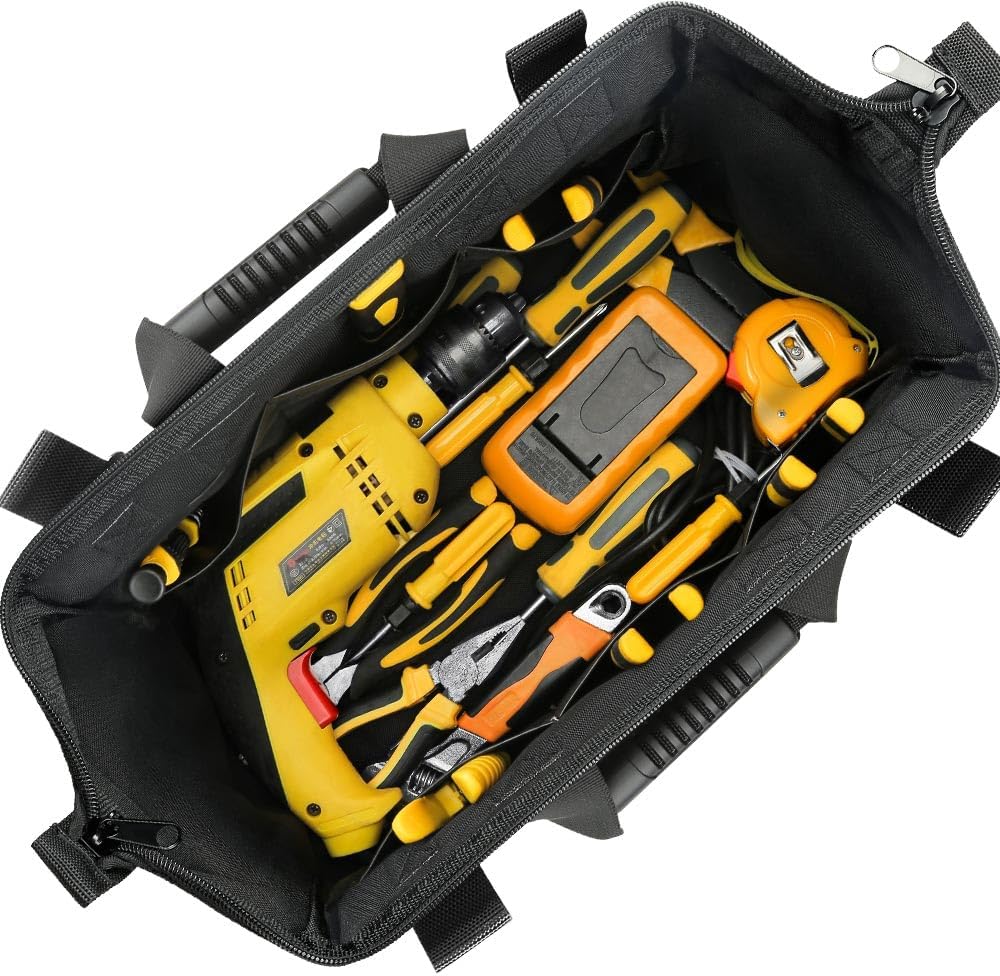 ⚡ Elektro & Technik – Werkzeugtasche, 15-Zoll-Werkzeugtaschen-Organizer, Werkzeug-Aufbewahrungstasche mit breiter Öffnung, aus 1680D-Polyester, mit 14 Multi-Taschen (15 Zoll) – Bild 7