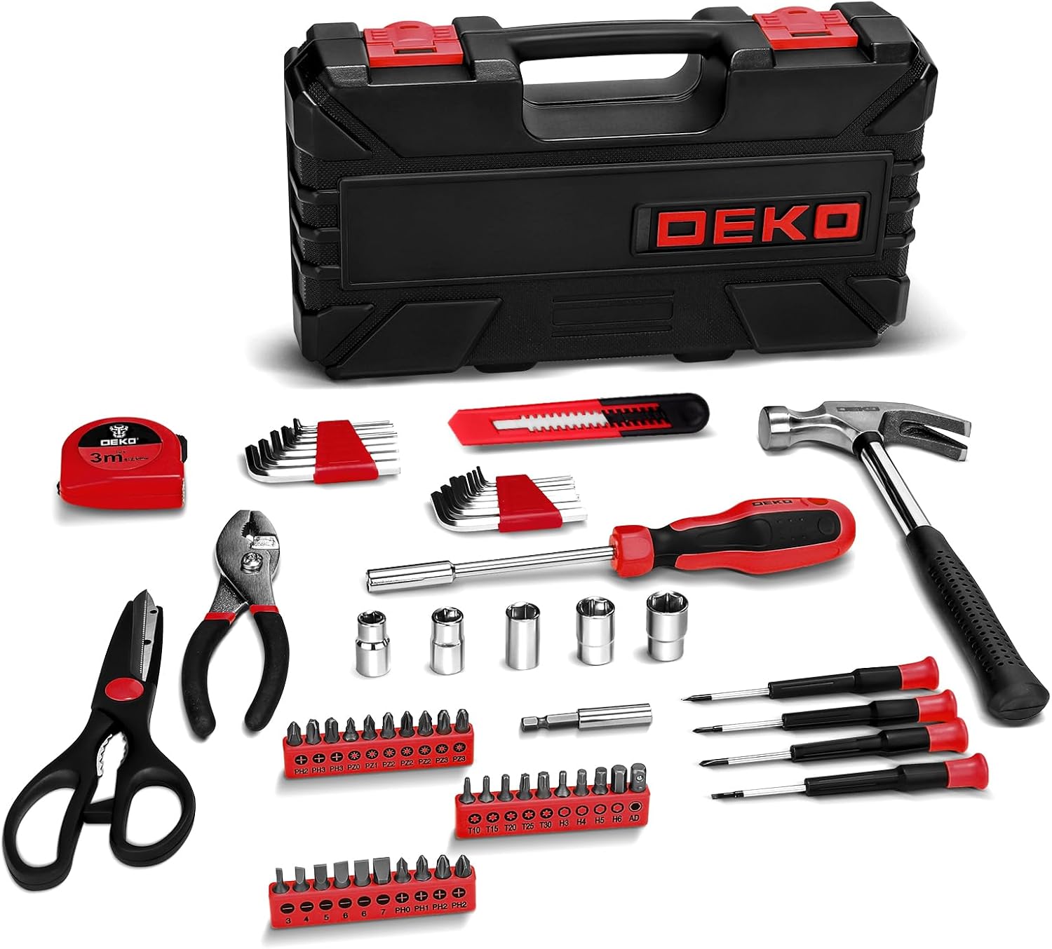 🔥 Angebote & Aktionen – DEKO Tool Box Tool Box Tool Box 62-Piece Universal Complete with Tools Hand Tool for Men and Women for Household Workshop DIY – Bild 6