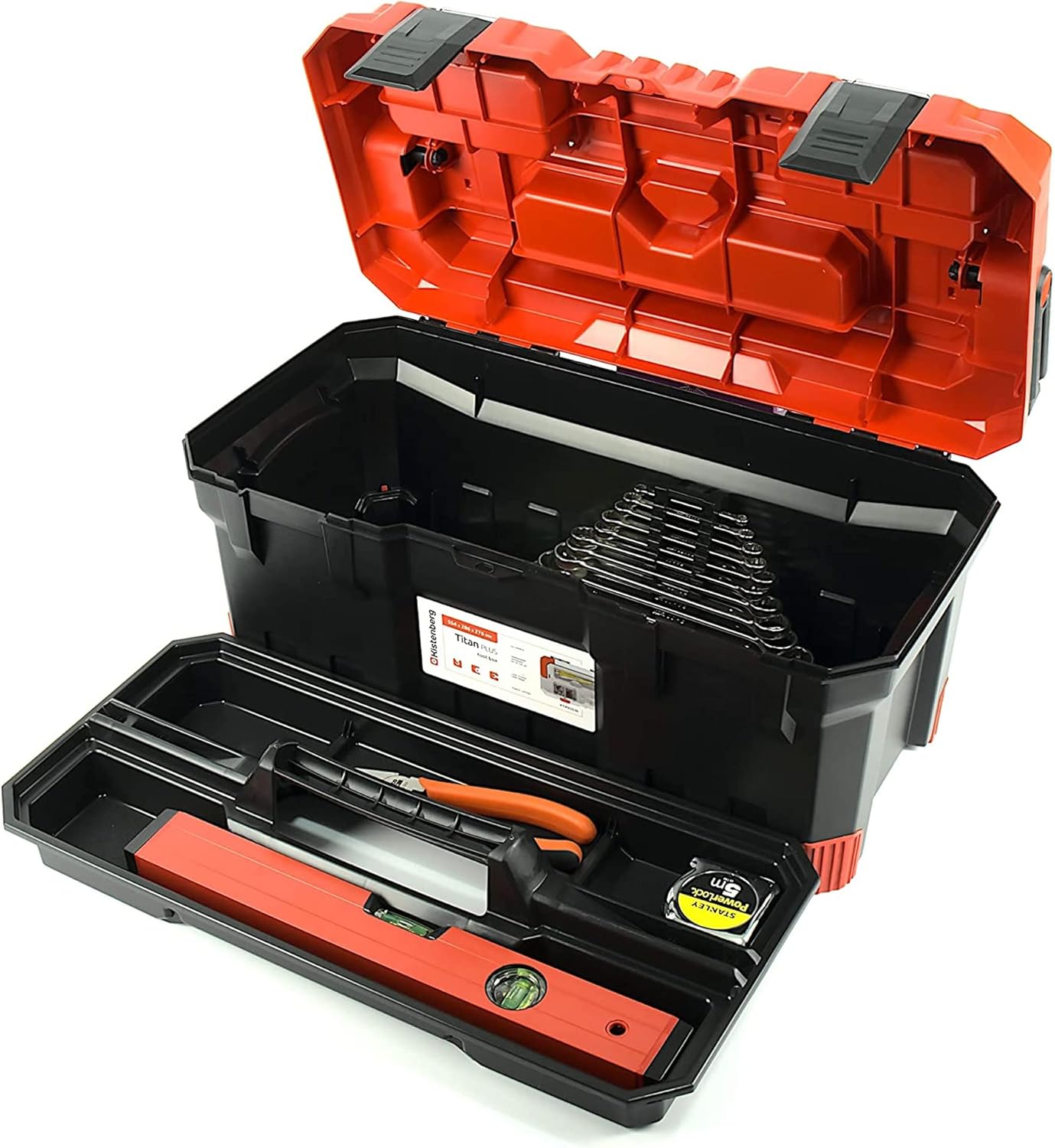 🔥 Angebote & Aktionen – Kistenberg Titan Plus KTIPA5025-3020 Tool Box - Robust Plastic Tool Box in Red/Black, 496 x 258 x 240 mm, Sturdy Design with 15 kg Load Capacity, Ideal for DIY & Professionals – Bild 5
