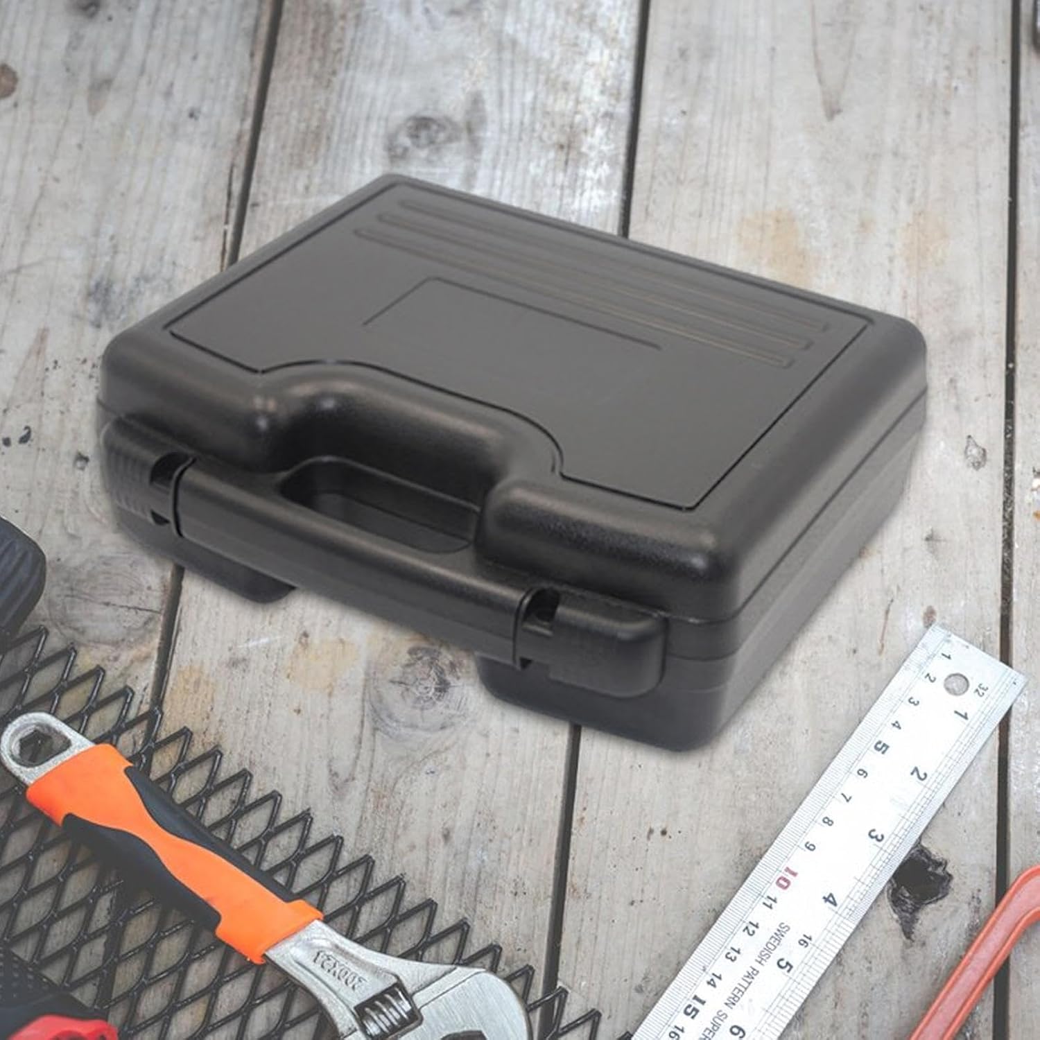 ⚡ Elektro & Technik – Werkzeugkoffer Transportbox Materialkoffer Werkzeugkasten Sturzresistenter Hartschalenkoffer Aus Polypropylen mit Griff für Elektriker Außendienst Un, 31,5x29x11cm – Bild 2