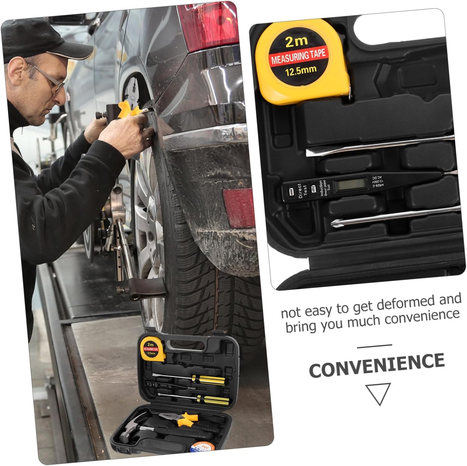 🚗 KFZ & Werkstatt – Hemobllo 9-Piece Tool Set, Multifunctional Tool Box for DIY and Automotive Repair, Robust Hand Tools for Precise Repairs and Maintenance, Compact and – Bild 7