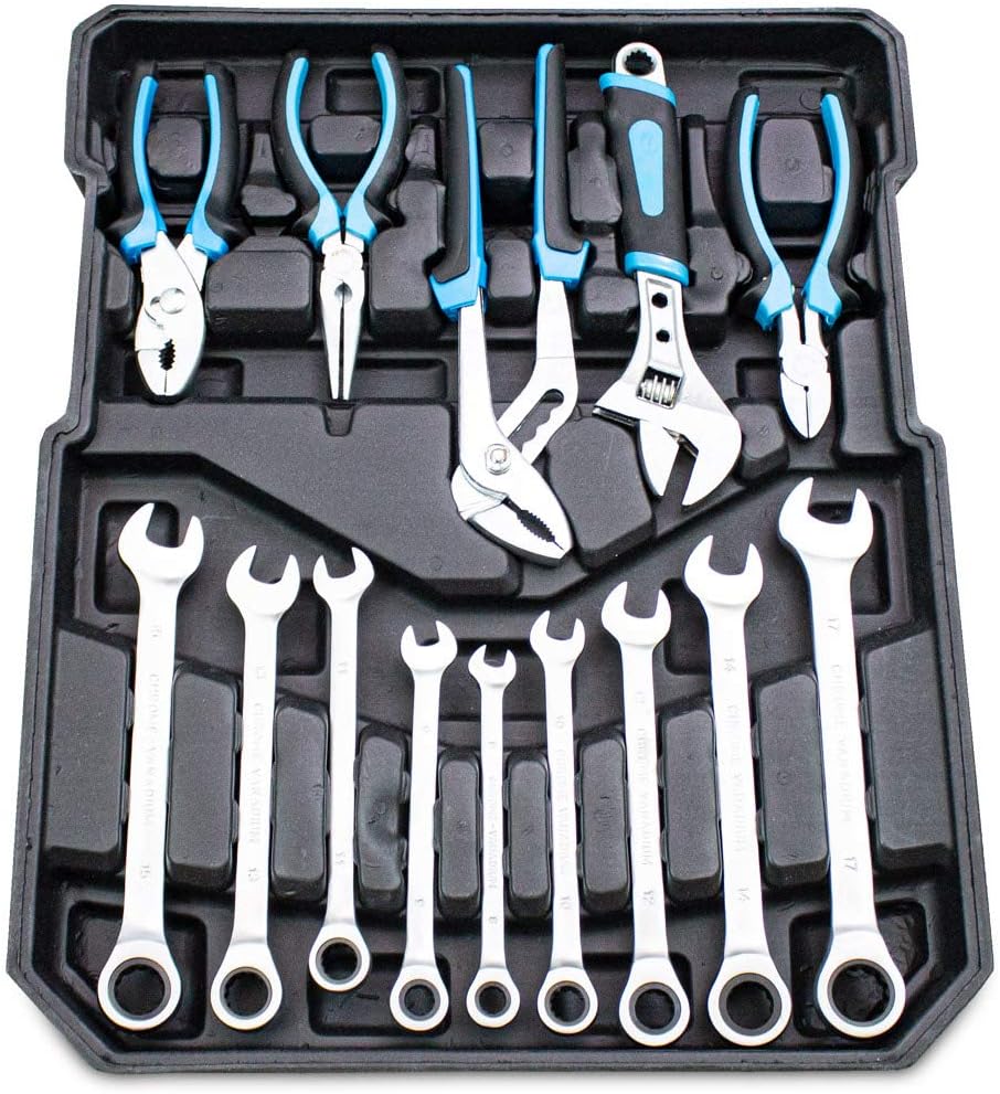🔥 Angebote & Aktionen – Bituxx Tool Box, 1,200 Pieces, Tool Trolley with Nuts, Ratchets, Socket Wrench, Torx, Multi-Tooth Ratchet with Ratchet Ring Spanner – Bild 8