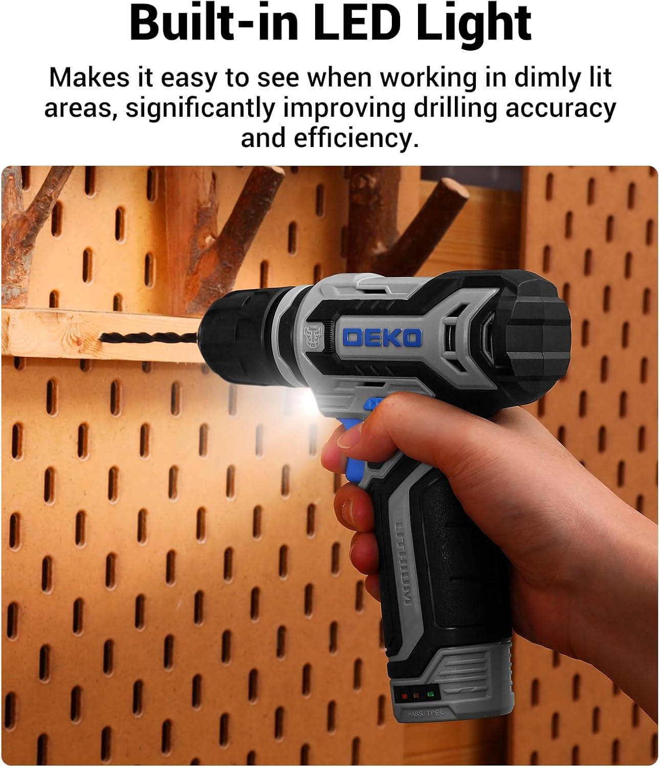 🚗 KFZ & Werkstatt – 238-Piece Filled Tool Box: DEKO Tool Set with 12V Cordless Drill, Drawer Tool Box (Easy Access), for Men/Women - Home Repairs, Vehicle Maintenance, DIY – Bild 8