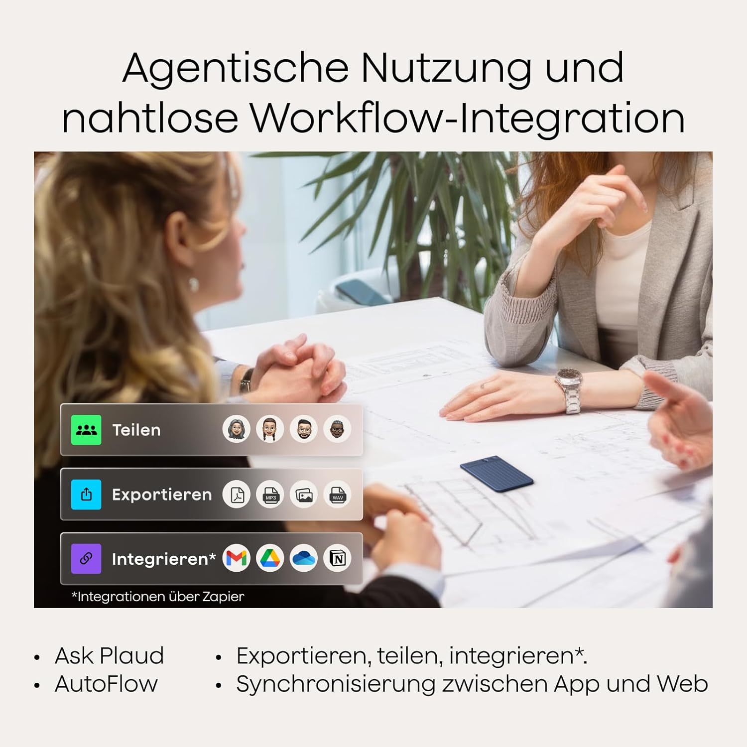 ⚡ Elektro & Technik – Plaud Note AI Digitaler Sprachrekorder mit Hülle – 64 GB Aufnahmegerät mit KI-Technologie zum Transkribieren und Zusammenfassen, One-Touch-Aufnahme, Rauschunterdrückung, unterstützt 112 Sprachen – Bild 6