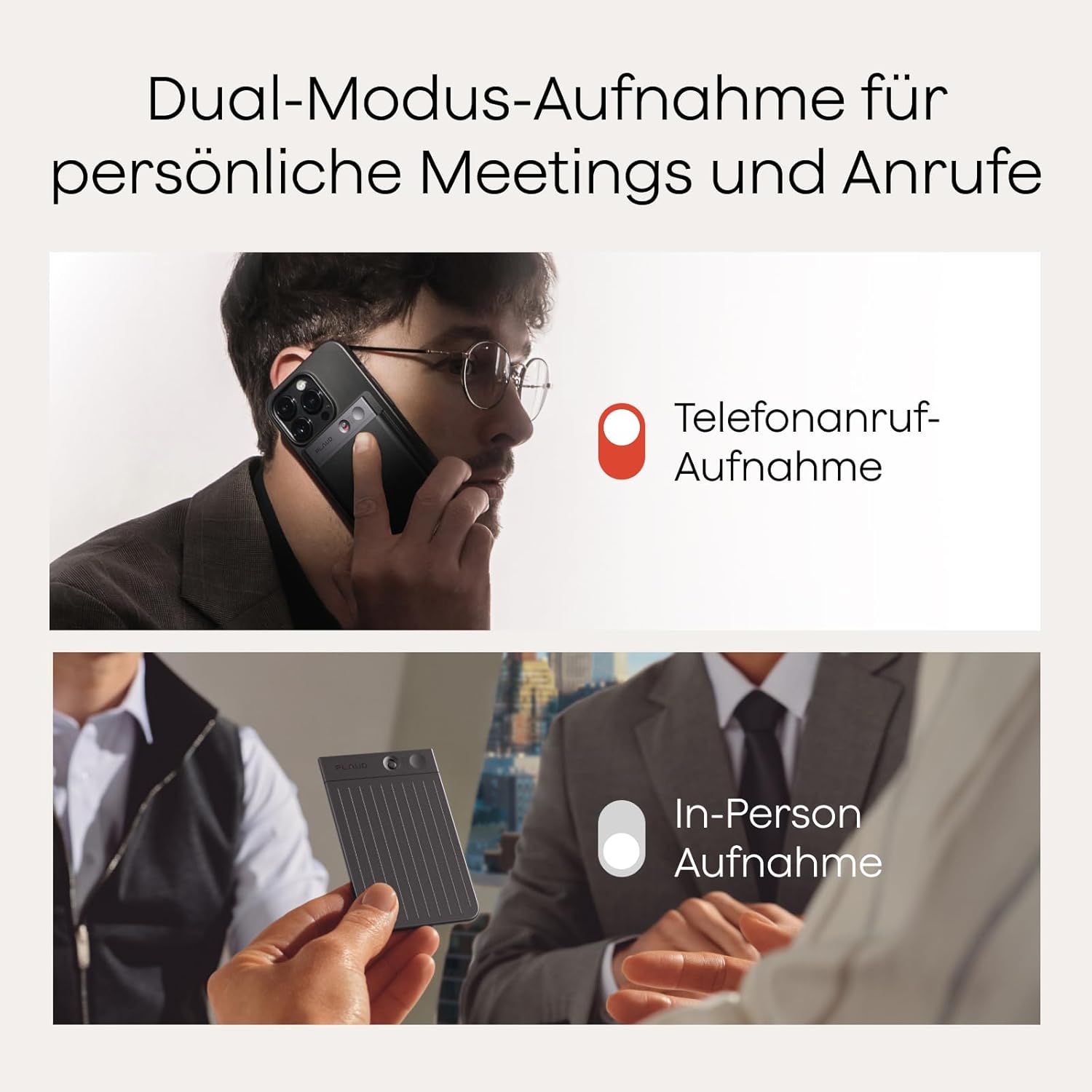 ⚡ Elektro & Technik – PLAUD NOTE AI Digital Voice Recorder, 64 GB Aufnahmegerät mit ChatGPT 4o zum Transkribieren und Zusammenfassen, One-Touch-Aufnahme, Rauschunterdrückung, 30 Stunden Aufnahme für Vorlesungen – Bild 2