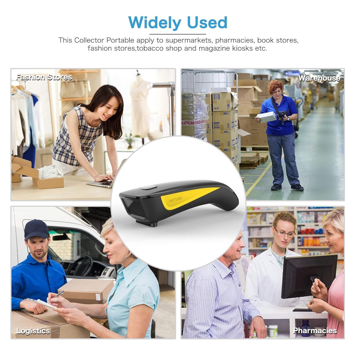 ⚡ Elektro & Technik – NETUM C750 Kabelloser Barcode-Scanner, Bluetooth-kompatibel, kleiner Taschen-USB-1D-2D-QR-Code-Scanner für Inventar, Barcode-Bildleser für Tablet, iPhone, iPad, Android, iOS, PC, POS – Bild 7