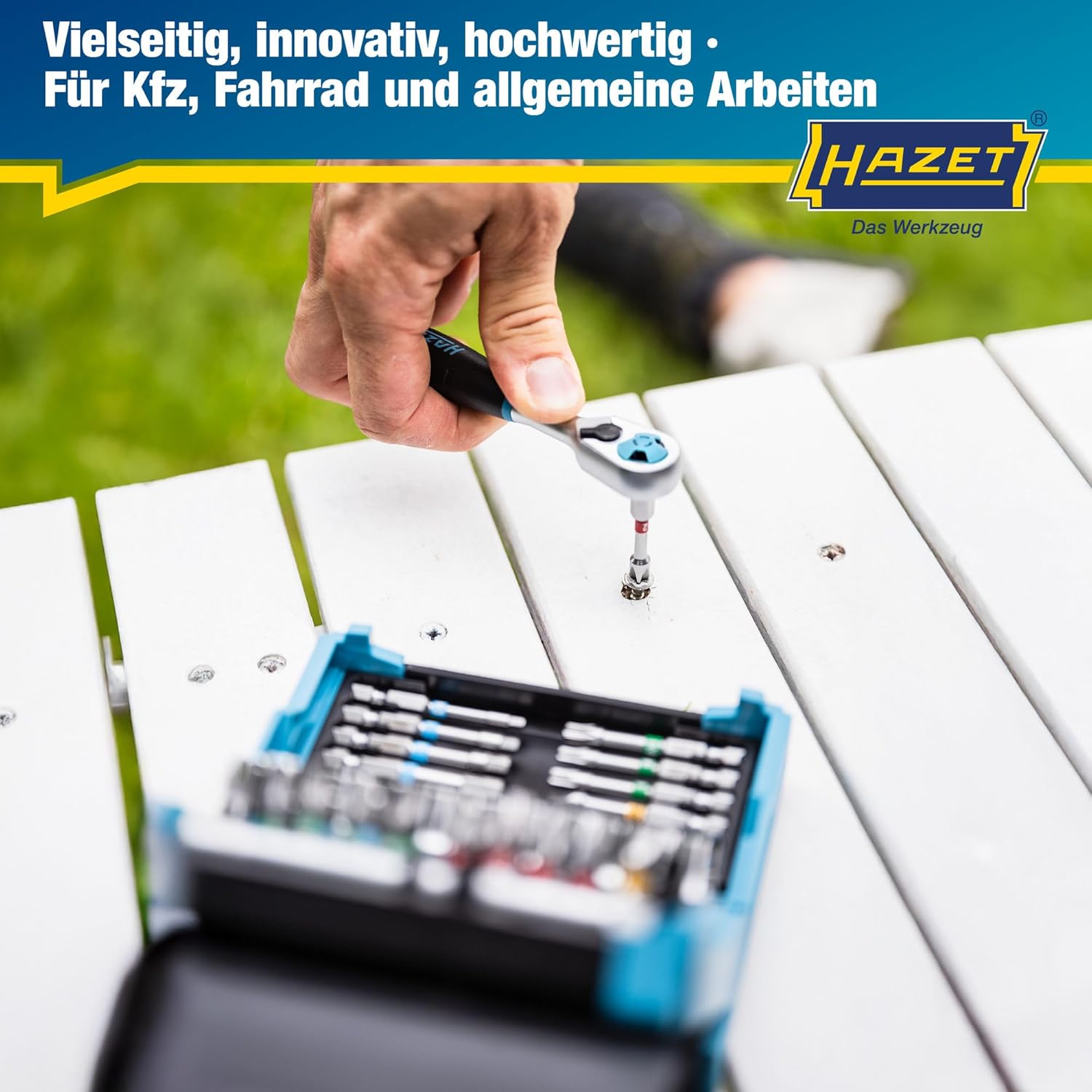 🚗 KFZ & Werkstatt – HAZET SmartCase Socket Spanner Set, 2200SC-2, 50-Piece Tool Socket Set, Drive: Hexagonal and Square 6.3 mm, Mobile Tool Box, Made in Germany – Bild 6
