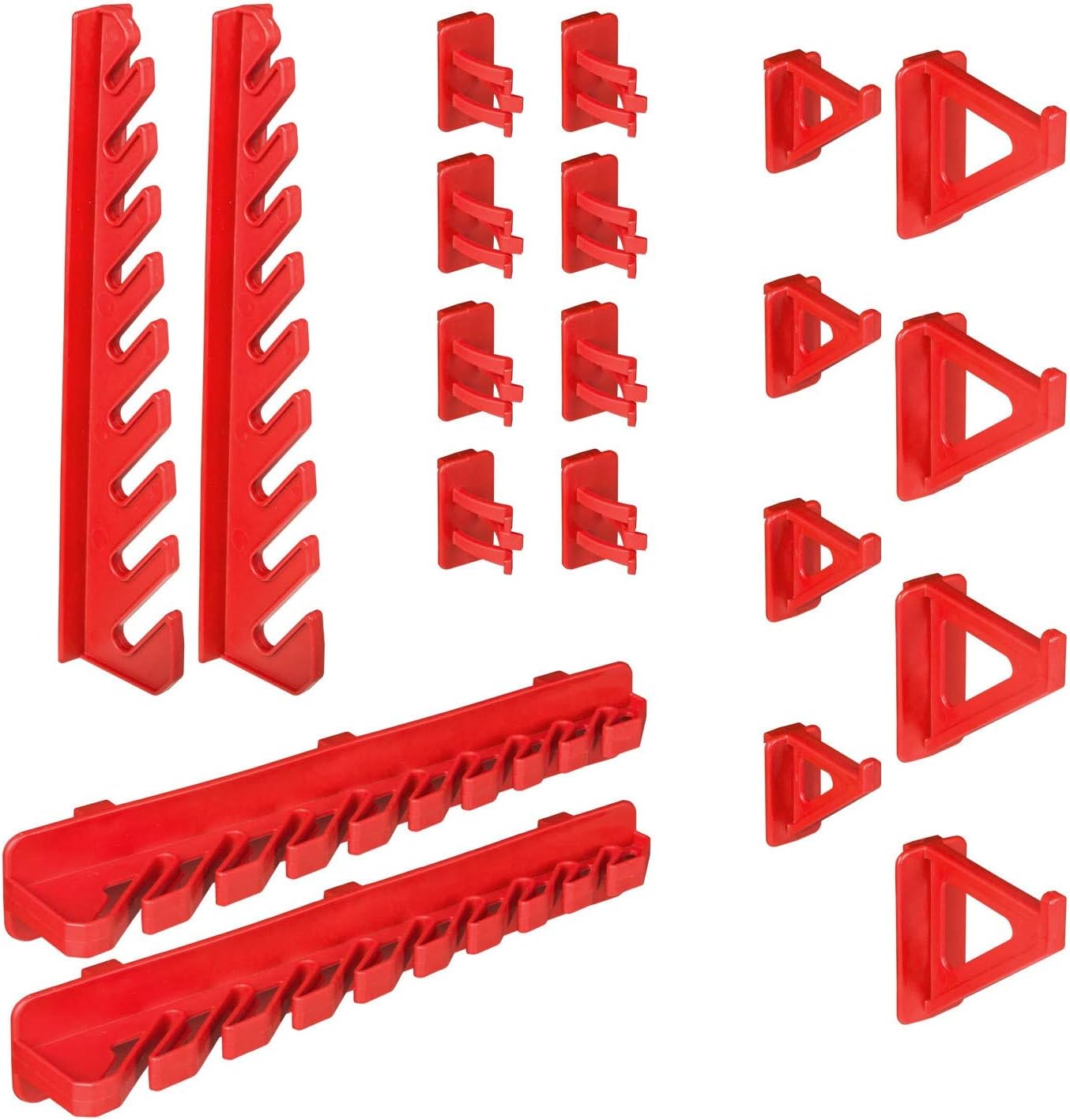 🔥 Angebote & Aktionen – Storage System Workshop Shelving - 1152 mm x 780 mm - Wall Shelf with 44 Pieces Stackable Boxes and Tool Holder - Shelf Wall Plates Extra Strong System. – Bild 6