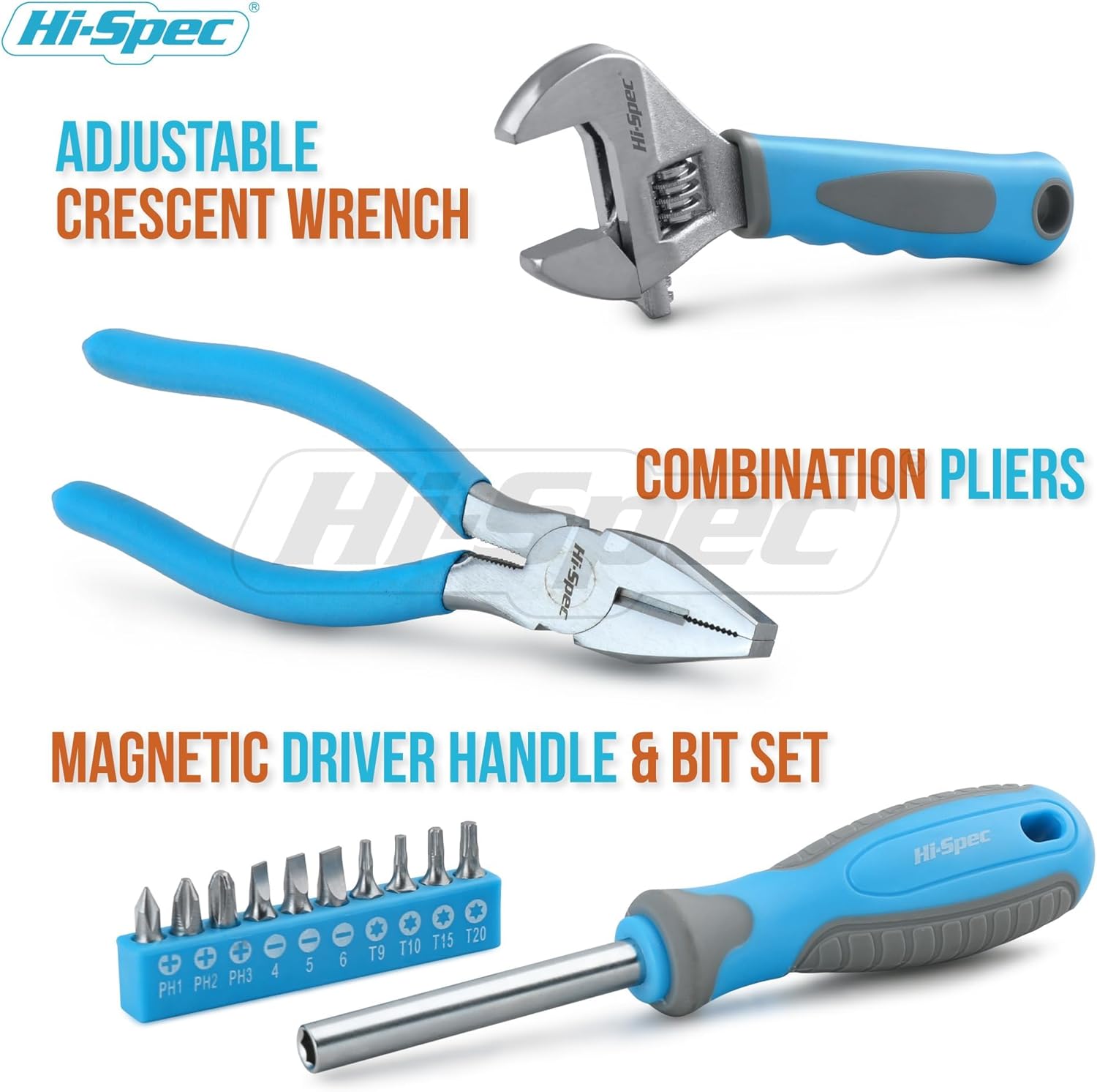 🔥 Angebote & Aktionen – Hi-Spec Beginner Tool Set in Blue Metal Box Complete Genuine Hand Tool for DIY and Youth – Bild 3