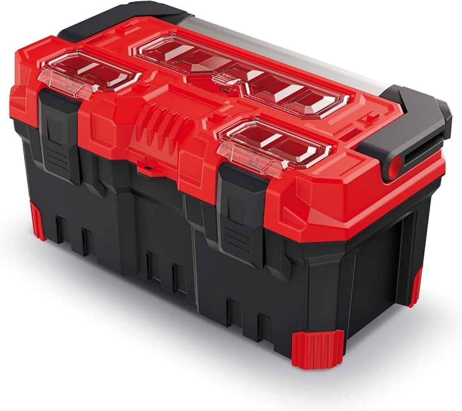 🔥 Angebote & Aktionen – Kistenberg Titan Plus KTIPA5025-3020 Tool Box - Robust Plastic Tool Box in Red/Black, 496 x 258 x 240 mm, Sturdy Design with 15 kg Load Capacity, Ideal for DIY & Professionals